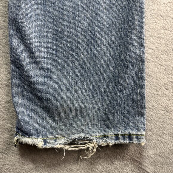 VTG Y2K Twenty X Houston Jeans Embroidered Floral Distressed Bootcut Lowest Rise - Picture 14 of 15